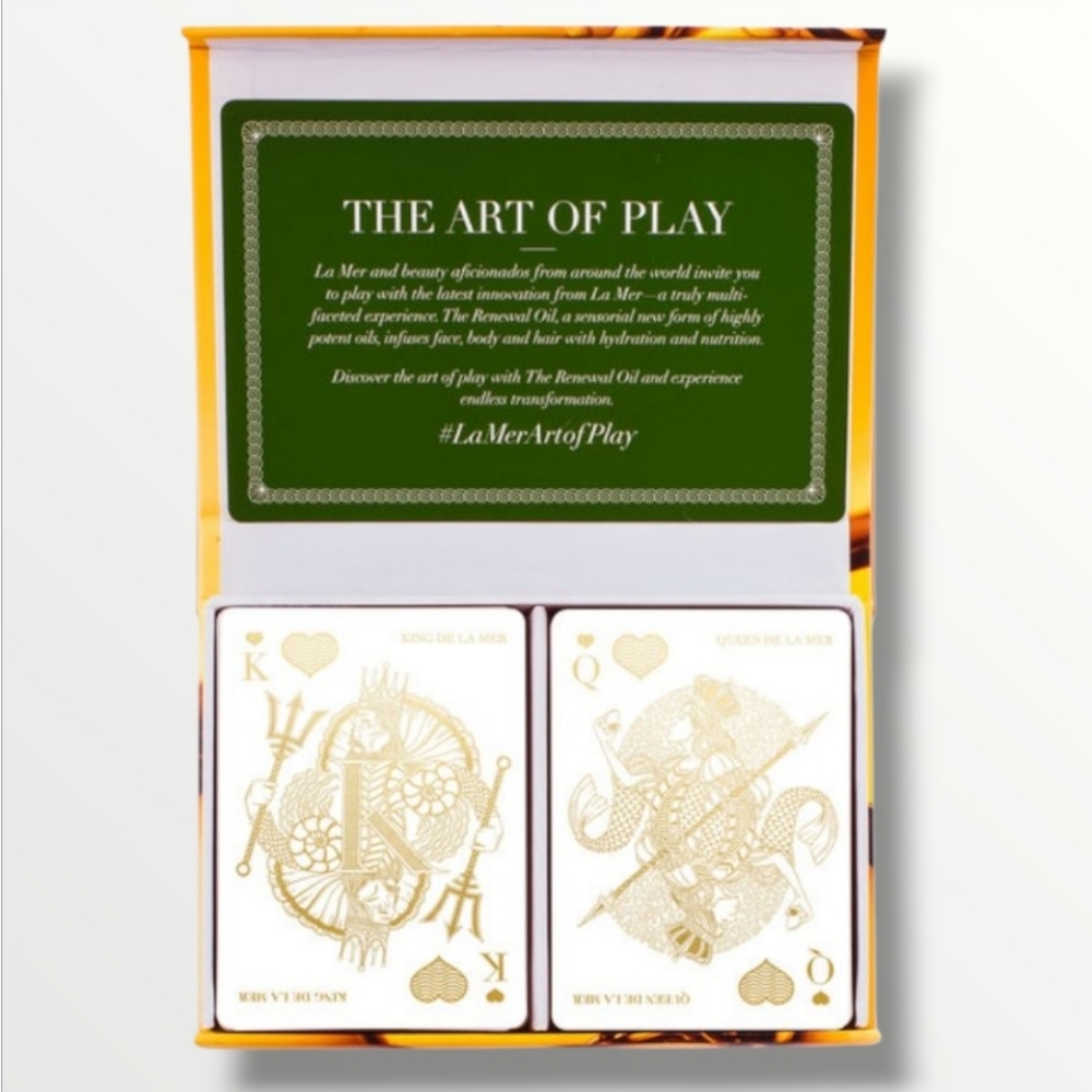 La Mer Limited Edition GOLD FOIL Art Of Play Playing Card Set